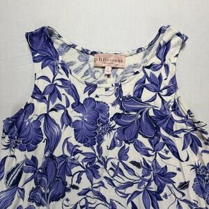 Philosophy‎ Dresses Women's Floral Sleeveless Mini Dress Purple White Size S